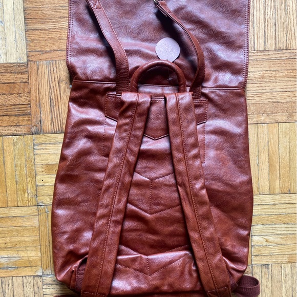 Faux Leather Backpack - Picture 2 of 11